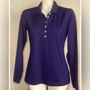 Nike Golf Nike Fit Dry Women's Long Sleeve Golf Shirt Purple Size Small